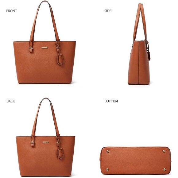 Women Fashion Synthetic Leather Handbags Tote Bag Shoulder Bag Top Handle Satche - Picture 2 of 6